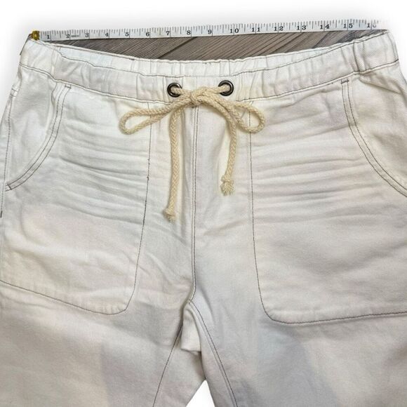 Free People X One Teaspoon White Shabbies Shabby Bandit Jeans Beau L - Picture 10 of 16